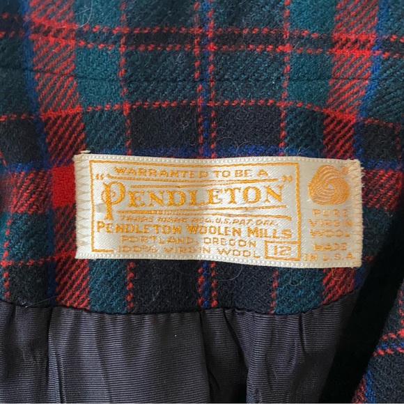 Vintage Pendleton Tartan Plaid Wool Blazer - Picture 7 of 8